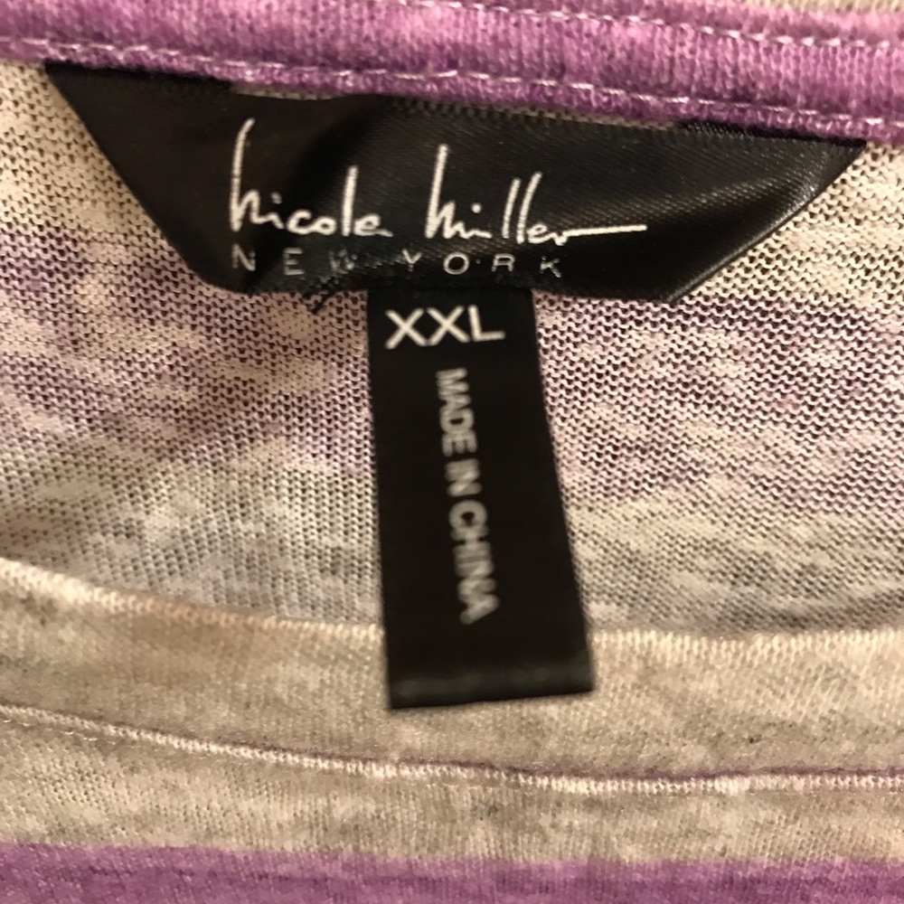 Nordstrom, Nicole Miller Purple Rose Cap Sleeve - Picture 4 of 7